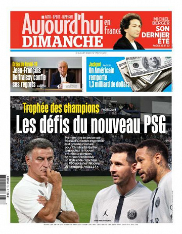 Aujourd’hui en France - 31 Juillet 2022