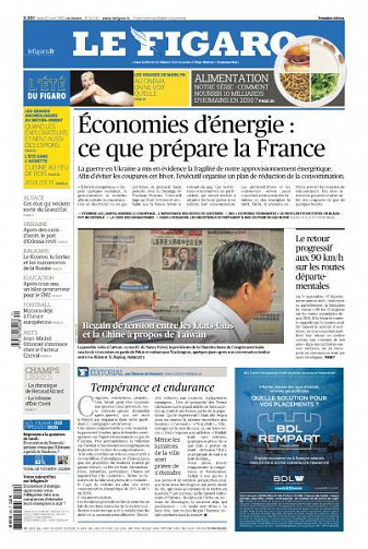 Le Figaro du Mardi 2 Août 2022