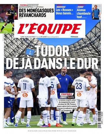 L’equipe du Mardi 2 Août 2022