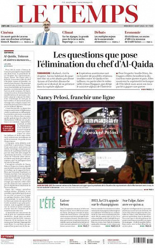 Le Temps - 3 Août 2022