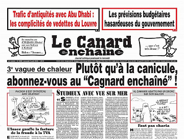 Le Canard enchaîné N° 5308 Du mercredi 03 Août 2022