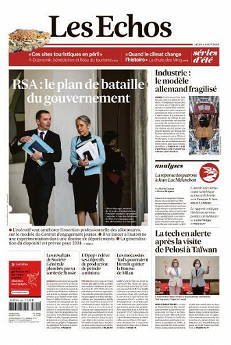 Les Echos du Jeudi 4 Août 2022