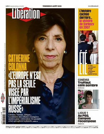 Libération du Vendredi 5 Août 2022