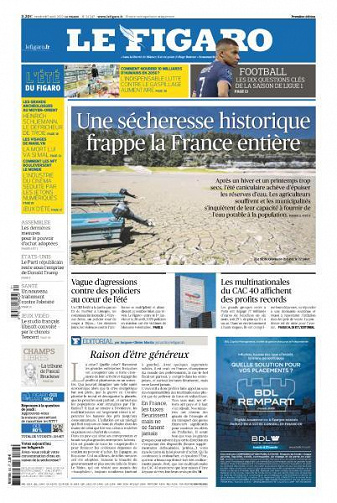 Le Figaro du Vendredi 5 Août 2022