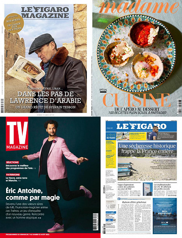 Pack Le Figaro et ses 3 suppléments - Vendredi 5 Août 2022