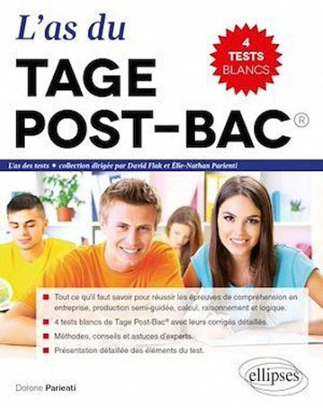 L'as du TAGE post-bac - 4 tests blancs de Tage Post-Bac - Dorone Parienti