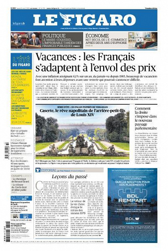 Le Figaro du Mardi 9 Août 2022