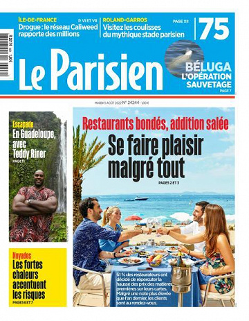 Le Parisien du Mardi 9 Août 2022