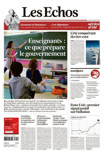 Les Echos du Jeudi 11 Août 2022