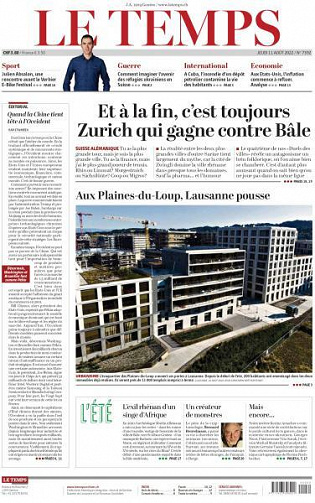 Le Temps - 11 Août 2022