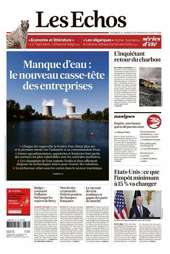 Les Echos du Vendredi 12 et Dimanche 14 Août 2022