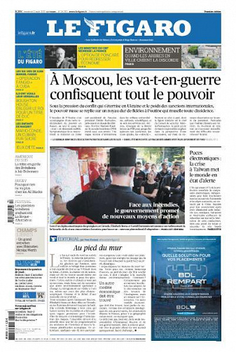 Le Figaro du Vendredi 12 Août 2022