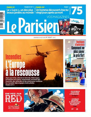 Le Parisien du Vendredi 12 Août 2022