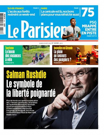 Le Parisien du Samedi 13 Août 2022