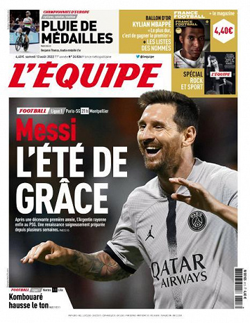 L’equipe du Samedi 13 Août 2022