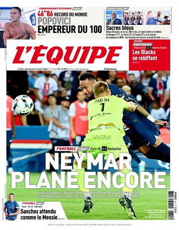 L’equipe du Dimanche 14 Août 2022