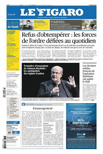 Le Figaro du Mardi 16 Août 2022
