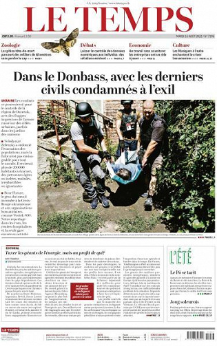 Le Temps - 16 Août 2022