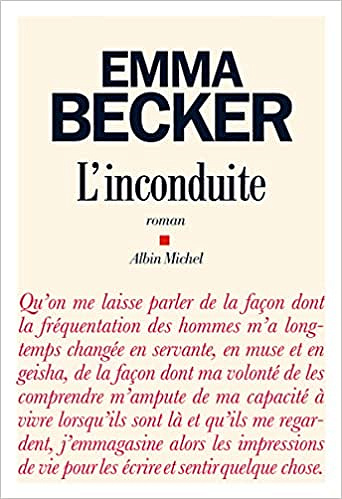 L'inconduite - Emma Becker (Rentrée Littérature 2022)