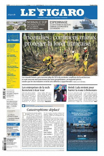 Le Figaro du Samedi 20 et Dimanche 21 Août 2022