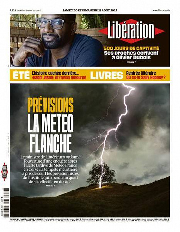 Libération du Samedi 20 et Dimanche 21 Août 2022