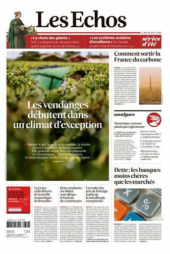 Les Echos du Lundi 22 Août 2022