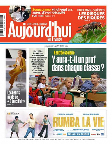 Aujourd’hui en France - 23 Août 2022