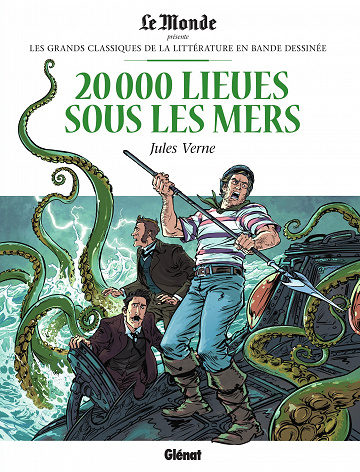 Les grands Classiques de la littérature en bande dessinée (Glénat/Le Monde) - Tome 34 - 20 000 Lieues sous les Mers