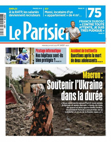 Le Parisien du Mercredi 24 Août 2022
