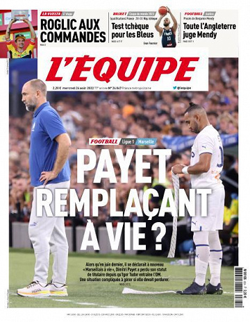 L’equipe du Mercredi 24 Août 2022