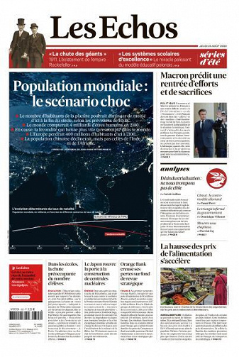 Les Echos du Jeudi 25 Août 2022