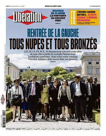 Libération du Jeudi 25 Août 2022