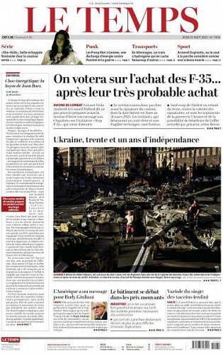 Le Temps - 25 Août 2022