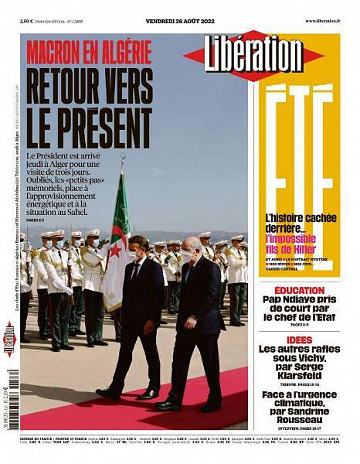 Libération du Vendredi 26 Août 2022