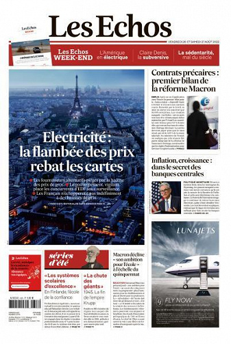 Les Echos du Vendredi 26 et Samedi 27 Août 2022