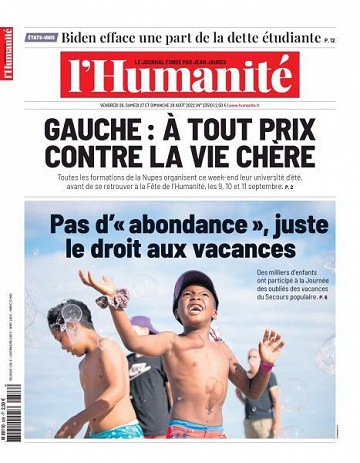 L’Humanite - 26-28 Août 2022
