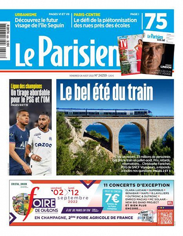 Le Parisien du Vendredi 26 Août 2022