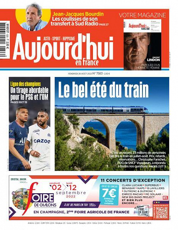 Aujourd’hui en France - 26 Août 2022