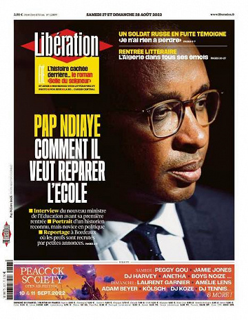 Libération du Samedi 27 et Dimanche 28 Août 2022