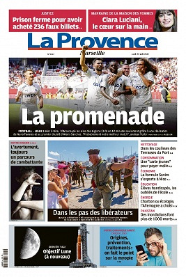 La Provence Marseille du lundi 29 aout 2022