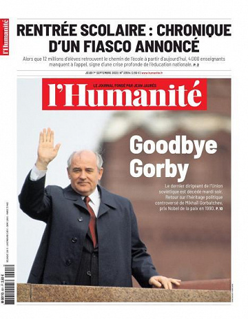 L’Humanite - 1er Septembre 2022