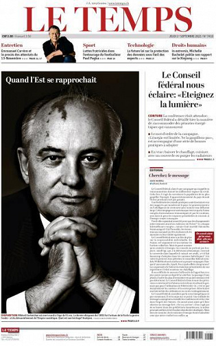 Le Temps - 1er Septembre 2022