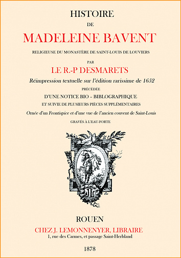 Histoire de Madeleine Bavent  - RP Desmaret