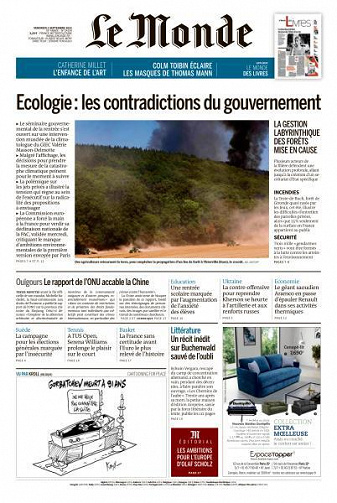 Le Monde du Vendredi 2 Septembre 2022