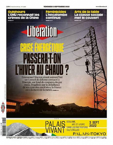 Libération du Vendredi 2 Septembre 2022
