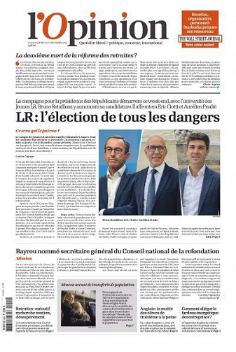 L’Opinion - 2-3 Septembre 2022