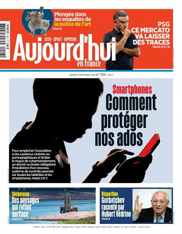 Aujourd’hui en France - 3 Septembre 2022