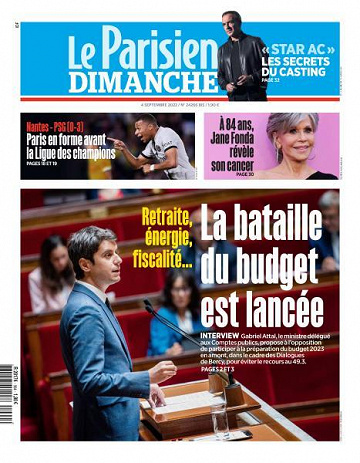 Le Parisien du Dimanche 4 Septembre 2022
