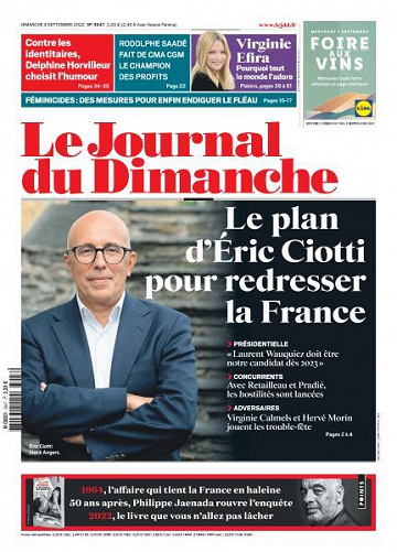 Le Journal du Dimanche - 4 Septembre 2022