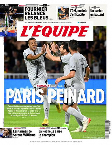 L’equipe du Dimanche 4 Septembre 2022